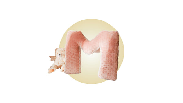 Soft minky letter pillow