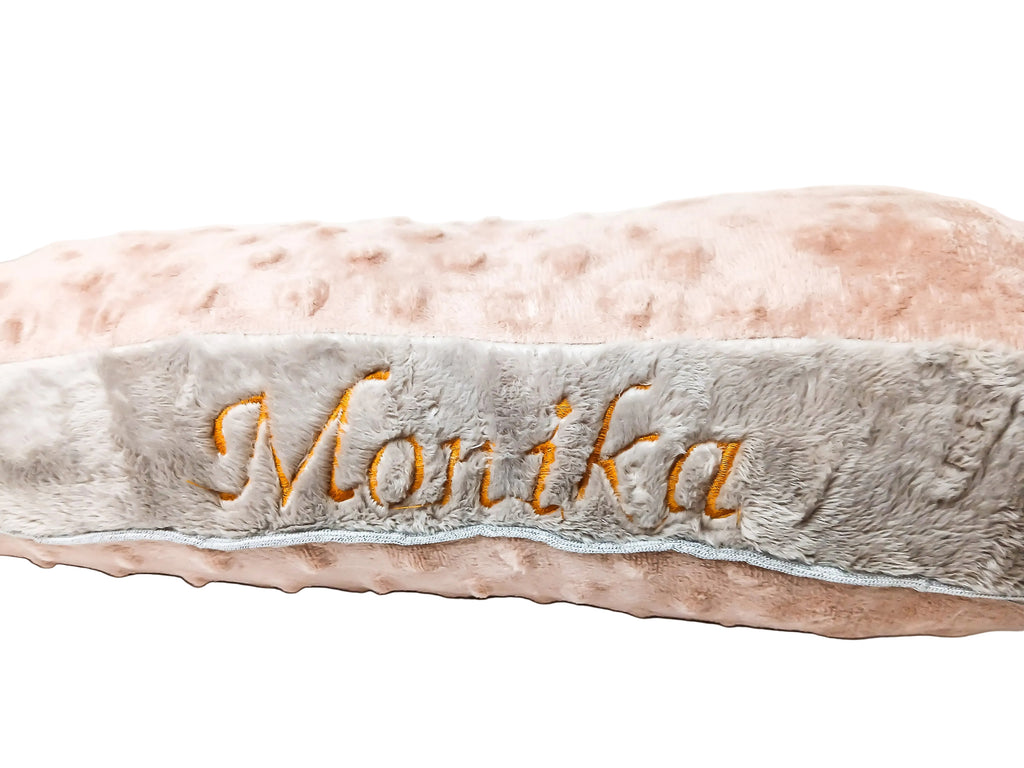 Soft minky letter pillow