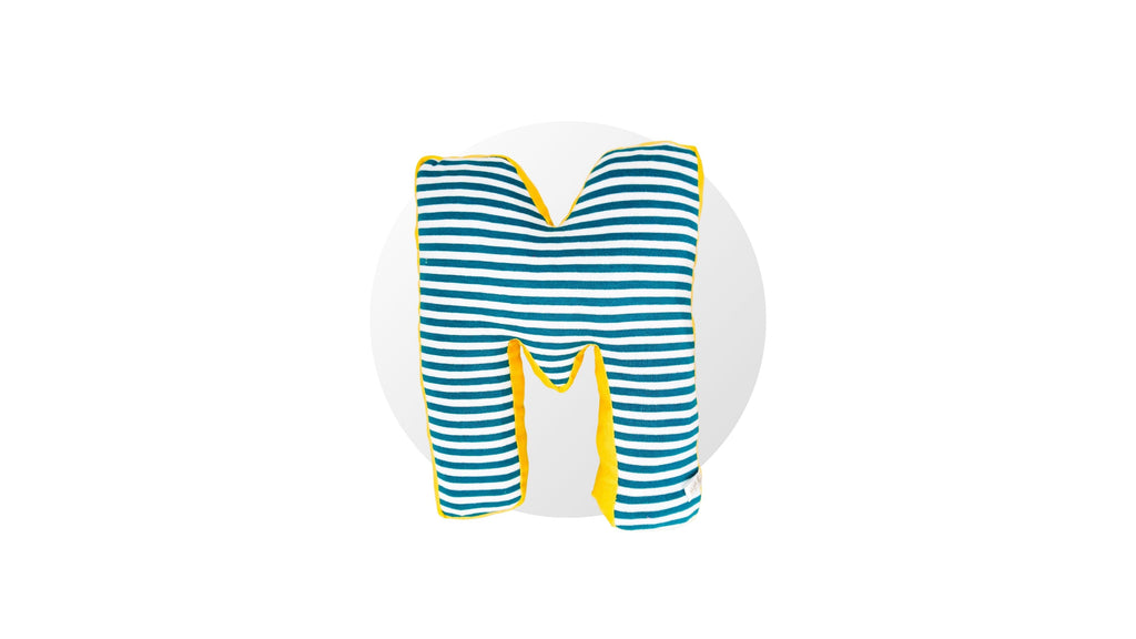 Handmade letter pillow