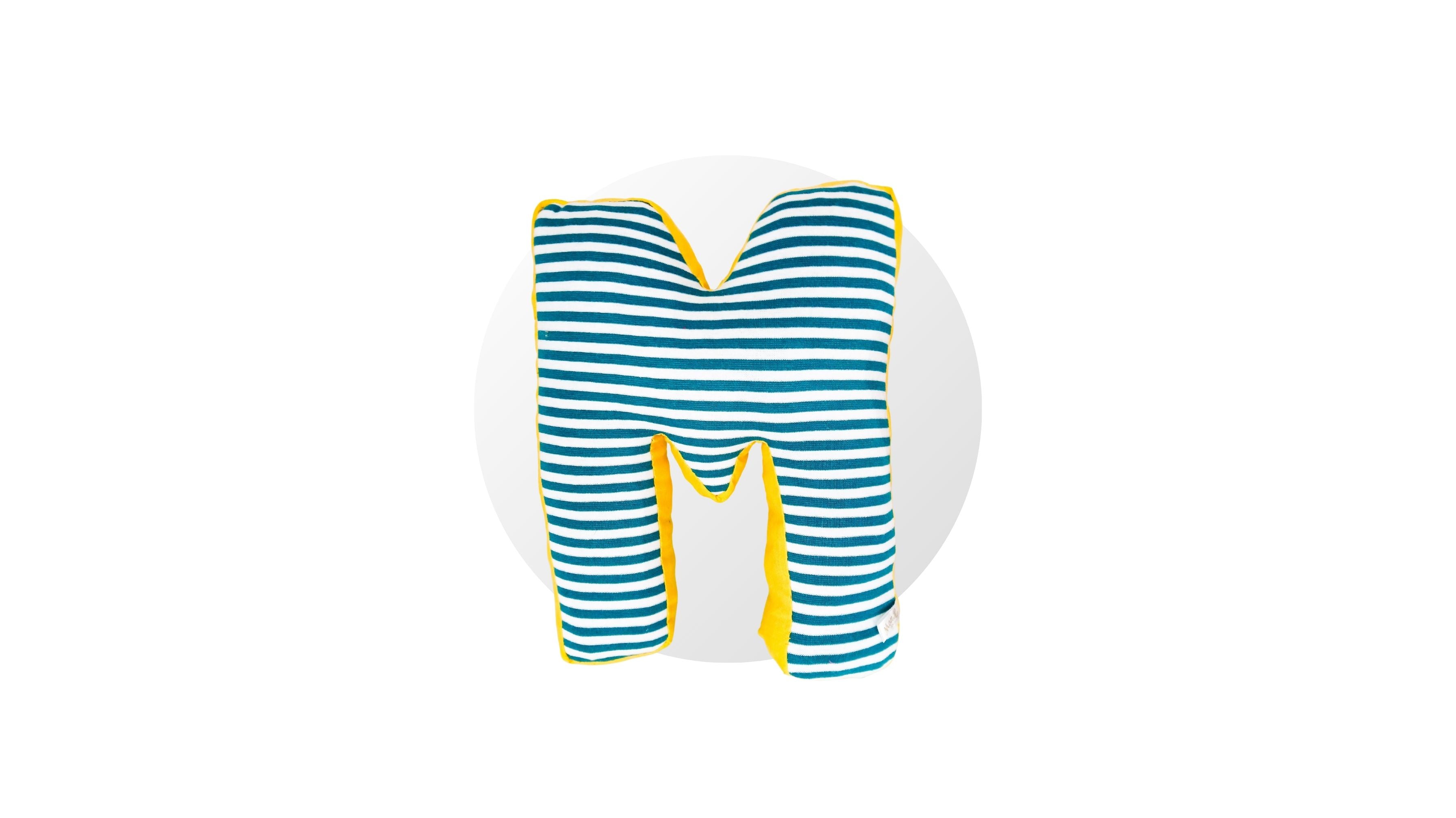 Handmade letter pillow