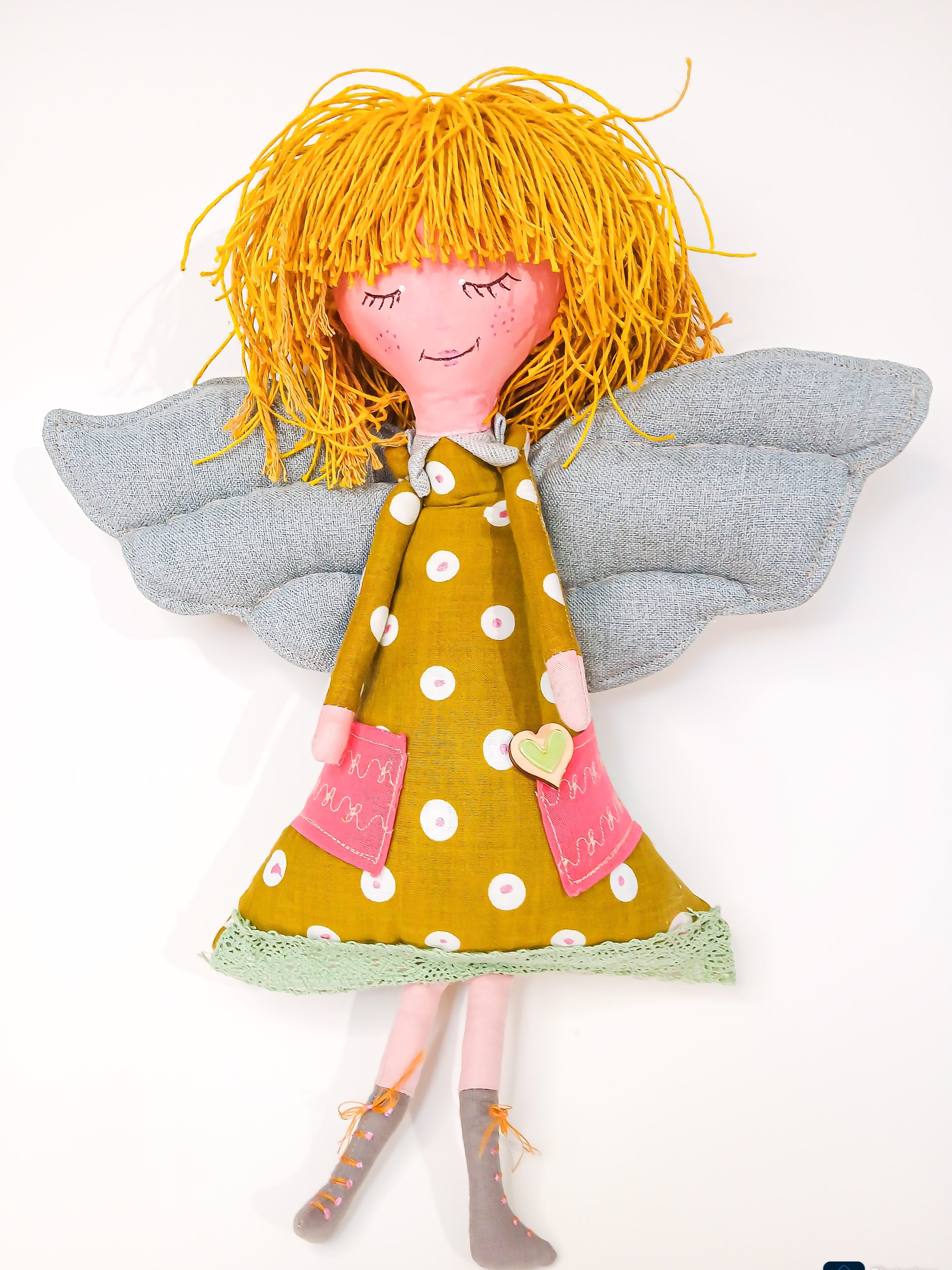 Handmade fabric doll spring  fairy tail