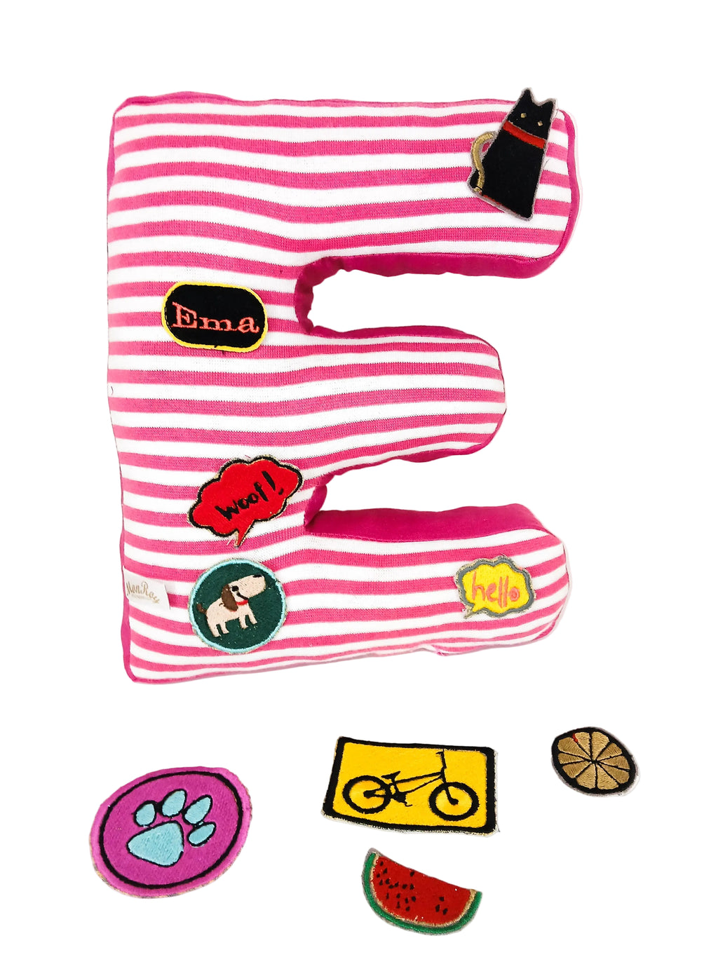 Handmade letter pillow