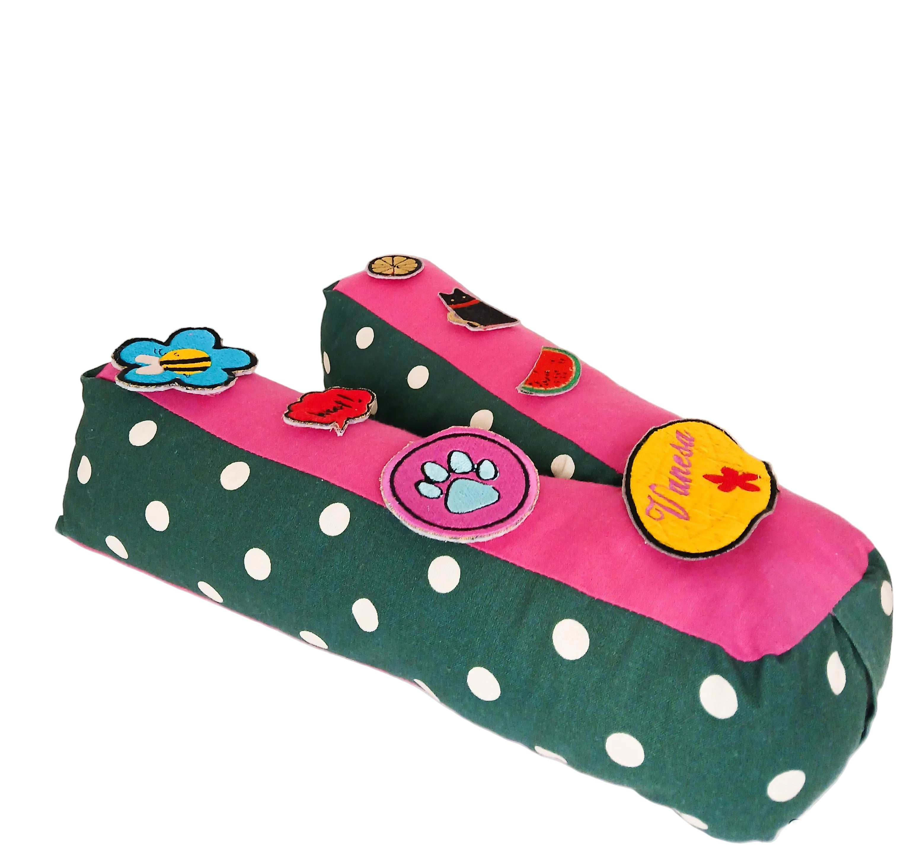 Handmade letter pillow V