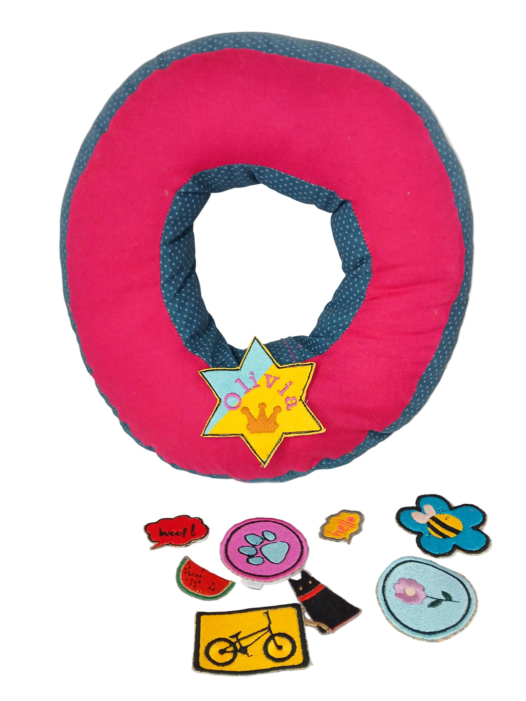 Handmade letter pillow