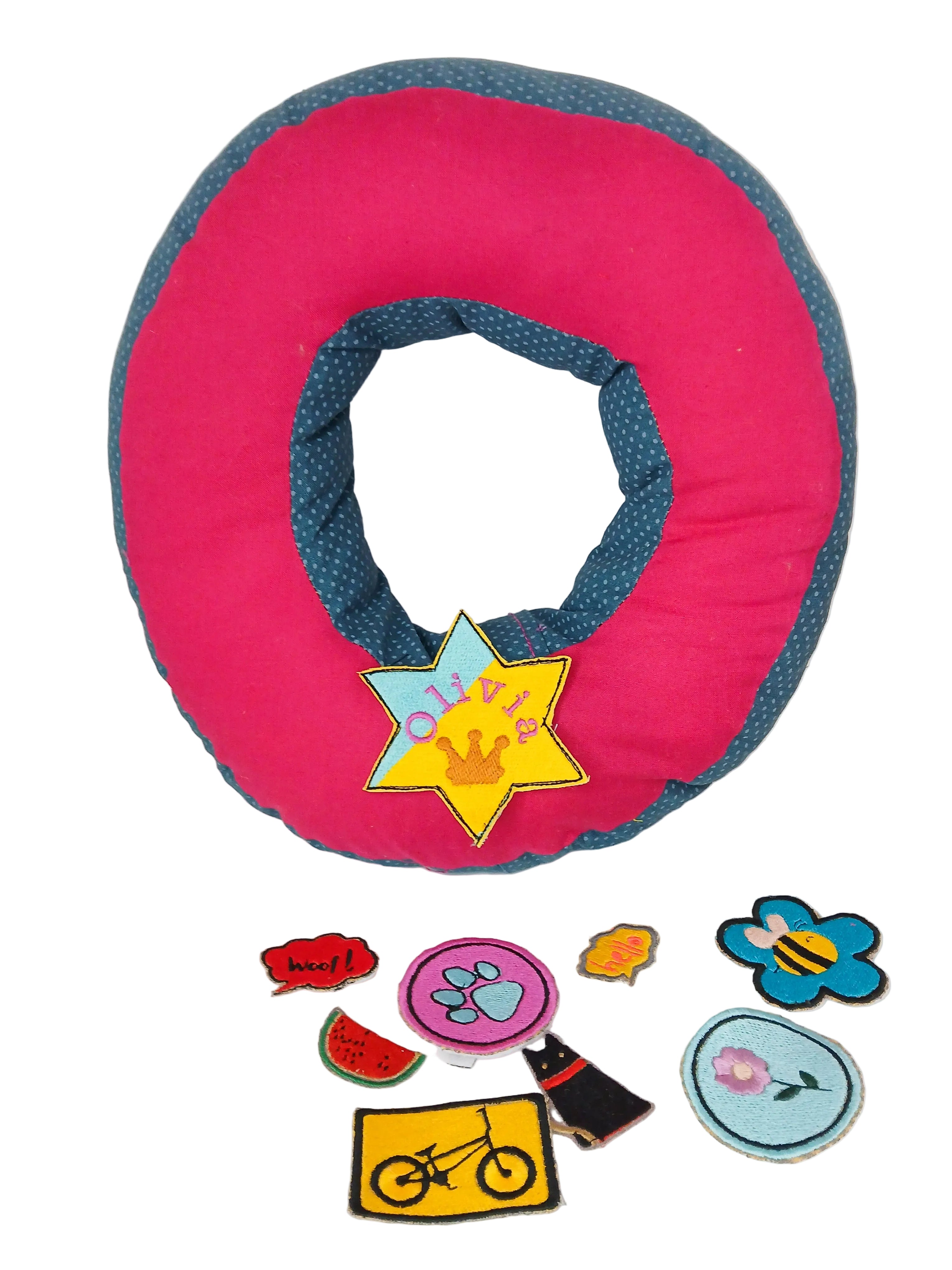 Handmade letter pillow