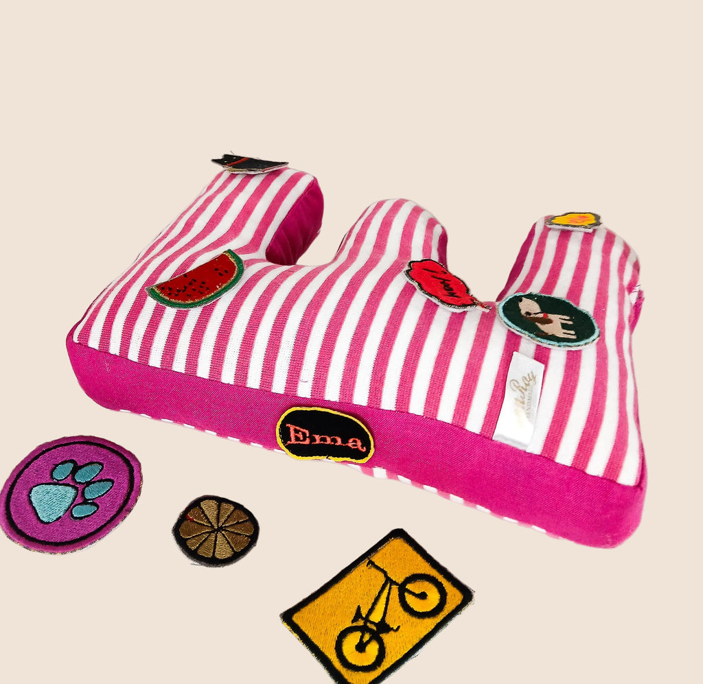 Handmade letter pillow